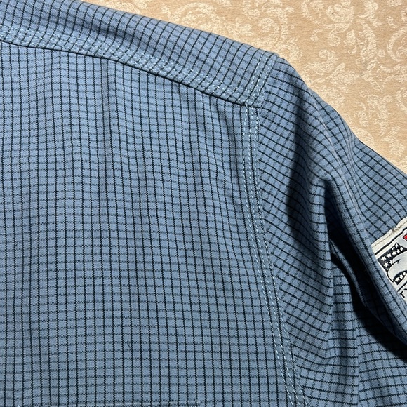 Tyndale ~Flame Resistant Cat 2 Check Button Down Work Shirt in XL Long - Picture 4 of 13